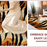Ultra Soft Area Rug, Non Slip, Stain Resistant, Washable Area Rugs for Living Room, Bedroom, Large Brown Animal Pattern Bedroom Accent Carpet(Brown)