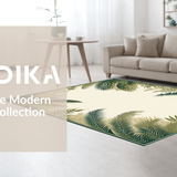 Contemporary Green Flourish(Beige)