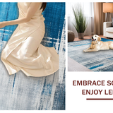 Contemporary Colorful Linear Fusion(Blue)