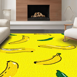 Ultra Soft Area Rug, Non Slip, Stain Resistant, Washable Area Rugs for Living Room, Bedroom, Bright Playful Plush Texture(Yellow)