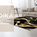 Chic Gold Accented Decorative(Black)