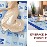 Ultra Soft Area Rug, Non Slip, Stain Resistant, Washable Area Rugs for Living Room, Bedroom, Elegant Soft Blue Grey Palette(Blue)