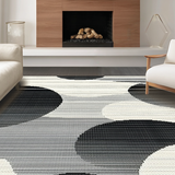Trendy Fluid Geometric Arrangement(Gray)