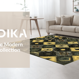 Ultra Soft Area Rug, Non Slip, Stain Resistant, Washable Area Rugs for Living Room, Bedroom, Distinctive Minimalist Animal Motif(Beige)