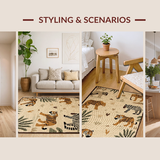 Earthy Toned Whimsical Wildlife Design(Beige)