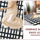 Contemporary Striped Black and White Theme(Black)
