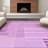 Ultra Soft Area Rug, Non Slip, Stain Resistant, Washable Area Rugs for Living Room, Bedroom, Elegant Smooth Surface Modern Appeal(Purple)