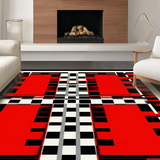 Playful Colorful Geometric Arrangement(Red)