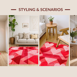 Luxurious Plush Heart Decoration(Red)