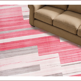 Ultra Soft Area Rug, Non Slip, Stain Resistant, Washable Area Rugs for Living Room, Bedroom, Trendy Marbleized Abstract Aesthetic(Pink)