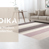 Ultra Soft Area Rug, Non Slip, Stain Resistant, Washable Area Rugs for Living Room, Bedroom, Sleek Minimalist Striped Composition(Gray)
