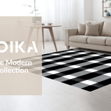 Chic Geometric Contrast Aesthetic(Black)