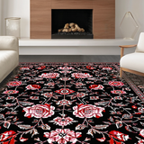 Artistic Nature Inspired Circle Design(Black)