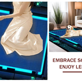 Ultra Soft Area Rug, Non Slip, Stain Resistant, Washable Area Rugs for Living Room, Bedroom, Dynamic Graphic Expression Motif(Blue)