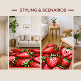 Quirky Pink Fruit Motif(Red)