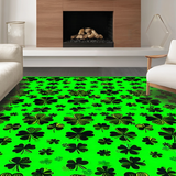 Stylish Tufted Shamrock Composition(Green)