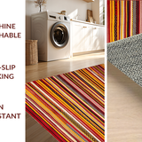 Elegant Woven Striped Motif(Red)