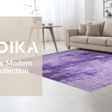 Ultra Soft Area Rug, Non Slip, Stain Resistant, Washable Area Rugs for Living Room, Bedroom, Lush Fluffy Contemporary Vibe(Purple)