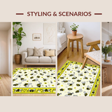 Ultra Soft Area Rug, Non Slip, Stain Resistant, Washable Area Rugs for Living Room, Bedroom, Plush Shaggy Soft Appeal(Yellow)