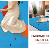 Charming Cartoon Character Motif(Blue)