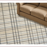 Ultra Soft Area Rug, Non Slip, Stain Resistant, Washable Area Rugs for Living Room, Bedroom, Chic Contemporary Diamond Motif(Beige)