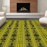 Ultra Soft Area Rug, Non Slip, Stain Resistant, Washable Area Rugs for Living Room, Bedroom, Dynamic Faux Fur Textures(Gold)