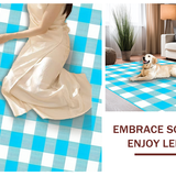 Stylish Tassel Edged Cozy Look(Blue)