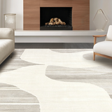 Dynamic Cream Geometric Visual Flow(Beige)