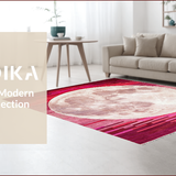 Ultra Soft Area Rug, Non Slip, Stain Resistant, Washable Area Rugs for Living Room, Bedroom, Celestial Gradient Harmony Design(Purple)