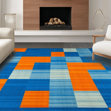 Chic Bright Geometric Arrangement(Blue)