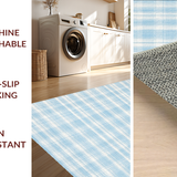 Ultra Soft Area Rug, Non Slip, Stain Resistant, Washable Area Rugs for Living Room, Bedroom, Elegant Bow Knot Coquette Rug Whimsical Bathroom Decor Preppy Soft Carpet(Blue)