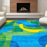 Dynamic Modern Curved Visuals(Blue)