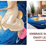 Celestial Cartoon Cosmos Motif(Blue)