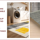 Ultra Soft Area Rug, Non Slip, Stain Resistant, Washable Area Rugs for Living Room, Bedroom, Contemporary Bold Geometric Fusion(Yellow)