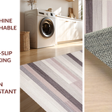 Ultra Soft Area Rug, Non Slip, Stain Resistant, Washable Area Rugs for Living Room, Bedroom, Contemporary Soft Mauve and Taupe(Gray)