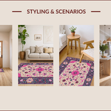 Ultra Soft Area Rug, Non Slip, Stain Resistant, Washable Area Rugs for Living Room, Bedroom, Abstract Modern Color Palette(Beige)