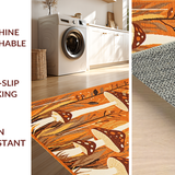 Ultra Soft Area Rug, Non Slip, Stain Resistant, Washable Area Rugs for Living Room, Bedroom, Youthful Cheerful Bath Mat(Brown)