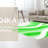 Bright Coastal Inspired Scallop Shape(Green)