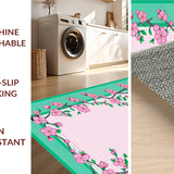 Ultra Soft Area Rug, Non Slip, Stain Resistant, Washable Area Rugs for Living Room, Bedroom, Playful Pastel Fruit Motif(Pink)