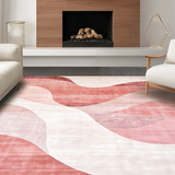 Ultra Soft Area Rug, Non Slip, Stain Resistant, Washable Area Rugs for Living Room, Bedroom, Inviting Plush Colorful Design(Beige)