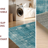 Ultra Soft Area Rug, Non Slip, Stain Resistant, Washable Area Rugs for Living Room, Bedroom, Modern Octopus Rug(Blue)