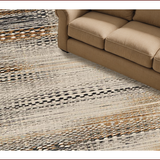 Ultra Soft Area Rug, Non Slip, Stain Resistant, Washable Area Rugs for Living Room, Bedroom, Sleek Monochrome Animal Design(Beige)