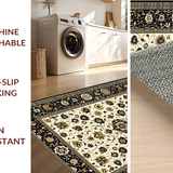 Luxurious Distressed Geometric Motif(Beige)