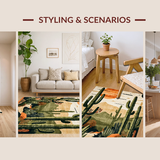 Joyful Rustic Cactus Imagery(Beige)