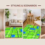 Lively Street Map Educational Visual(Green)
