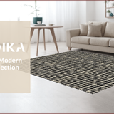 Ultra Soft Area Rug, Non Slip, Stain Resistant, Washable Area Rugs for Living Room, Bedroom, Greek Key Geometric(Beige)