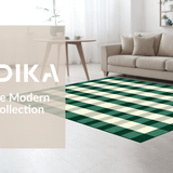 Charming Vintage Checked Aesthetic(Green)