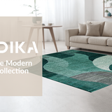 Vibrant Modern Swirling Elements(Green)