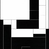 Ultra Soft Area Rug, Non Slip, Stain Resistant, Washable Area Rugs for Living Room, Bedroom, Elegant Black and White Pattern(Black)