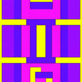 Ultra Soft Area Rug, Non Slip, Stain Resistant, Washable Area Rugs for Living Room, Bedroom, Dynamic 90s Inspired Color Block(Purple)